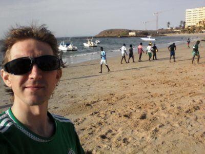 Friday’s Featured Food: Barbecued Fish and Flag Beer on N’Gor Beach, Dakar, Senegal N'gor beach, Dakar, Senegal