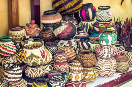 Panama Viejo: Attacked and Sacked Embera woven baskets that can hold water