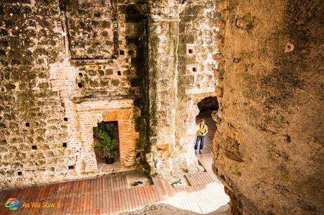 Panama Viejo: Attacked and Sacked View down from second floor of the church, Panama Viejo
