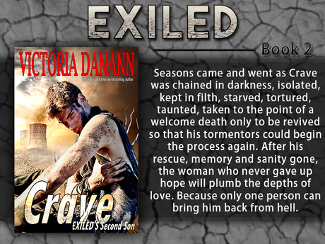 CRAVE (Exiled, #2) by Victoria Danann @bookenthupromo @vdanann VD_Exiled_book2