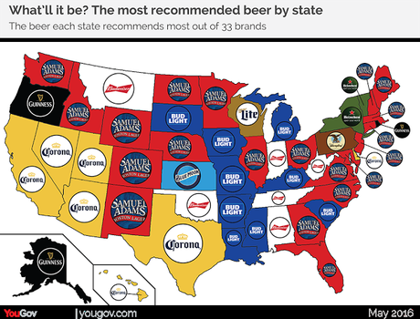 Most Recommended Beer In Each Of The 50 States