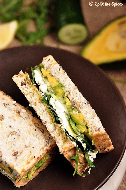 Avocado Cucumber Feta Sandwich Avocado Cucumber Feta Sandwich