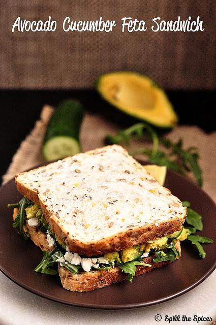 Avocado Cucumber Feta Sandwich Avocado Cucumber Feta Sandwich