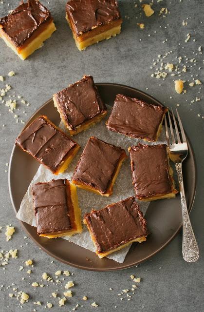 Millionaire's Shortbread with Ganache Topping