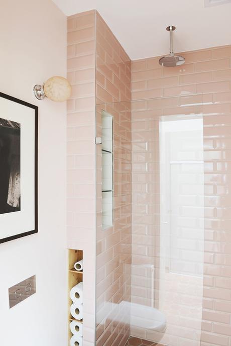 2 ALIKE: Pink bathroom tiles Pink subway bathroom tiles | Hearth Studio