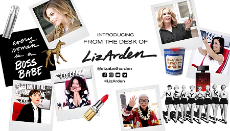 Signature digital campaign from the desk of Elizabeth Arden Signature digital campaign from the desk of Liz Arden