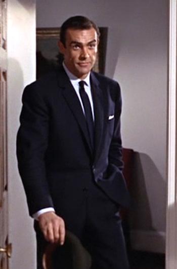 From Russia With Love – Bond’s Dark Navy Office Suit Sean Connery as James Bond in From Russia With Love (1963).