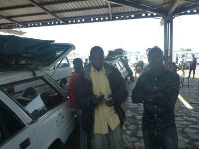 World Borders: My Crazy Adventure from Dakar in Senegal to Serrekunda, The Gambia Waiting at the sept-place section in Dakar