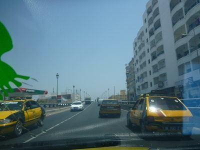 World Borders: My Crazy Adventure from Dakar in Senegal to Serrekunda, The Gambia Taxi from downtown to Gare Routieres