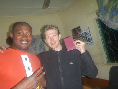 World Borders: My Crazy Adventure from Dakar in Senegal to Serrekunda, The Gambia Arrival in the Gambia - Suliman and I