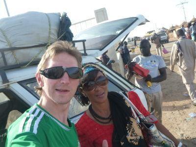 World Borders: My Crazy Adventure from Dakar in Senegal to Serrekunda, The Gambia With Fatima Boarding the ferry at Foundiougne, Senegal