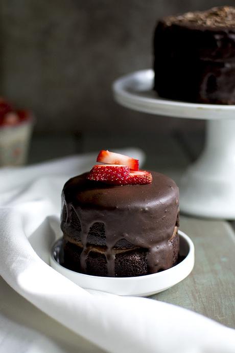 Chocolate Cake with Chocolate Filling and Ganache