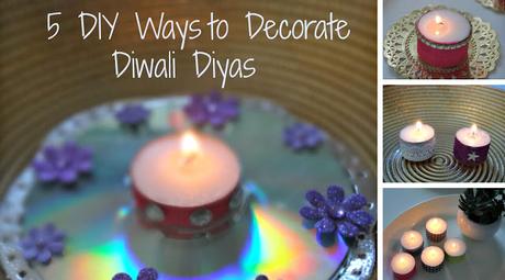 5 Last Minute Diwali Diya Decoration Ideas That You Must Try | Video Tutorial