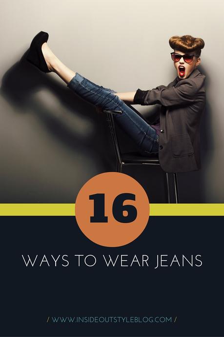 16 ways to wear jeans - get inspired to smarten up your denim looks - Inside Out Style Blog