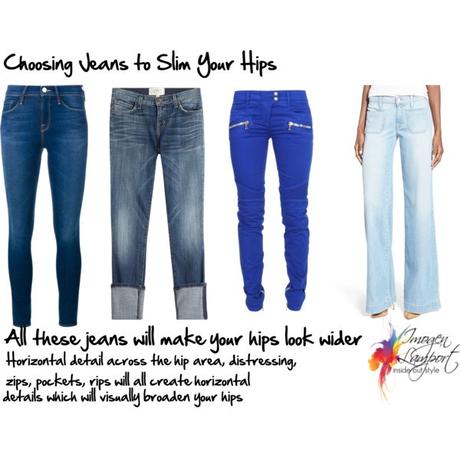 choosing jeans to slim your hips
