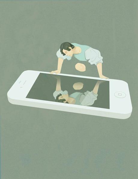 The Sad Face of Society in Marco Melgrati's Illustrations
