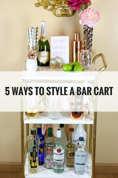How to Style a Bar Cart