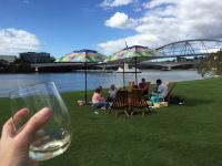 Bottoms up to beautiful days spent by the Brisbane River.