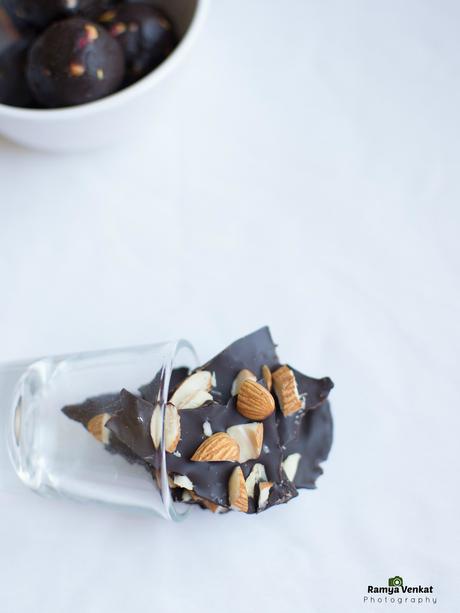 chocolate almond bark - chocolate bark recipe