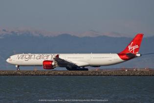 SFO, airliners, A340-600, Virgin Atlantic,