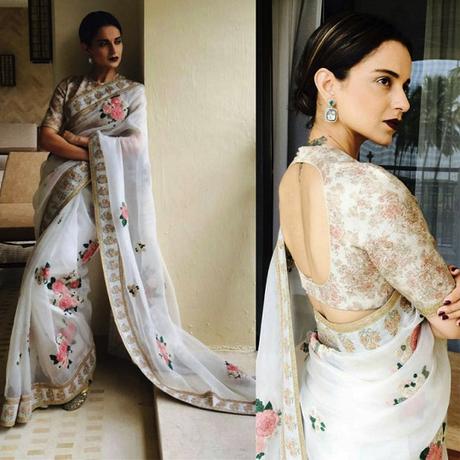 Bollywood Divas Floral Saree Look for any kind of Wedding