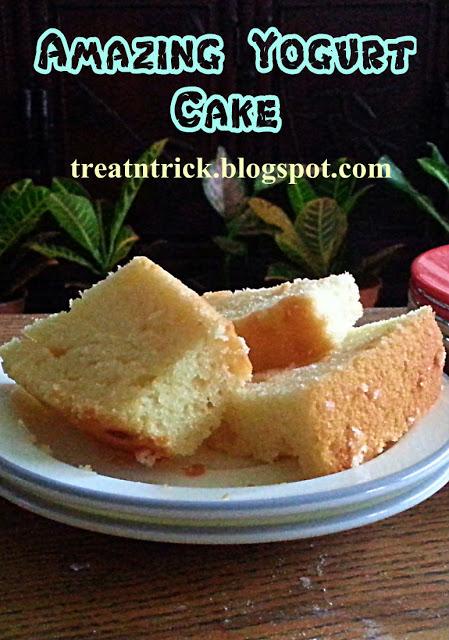 Amazing Yogurt Cake Recipe @ treatntrick.blogspot.com