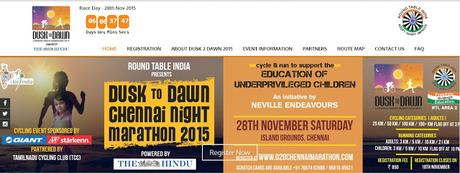 Dusk to Dawn Chennai Night Marathon, Marathon in chennai