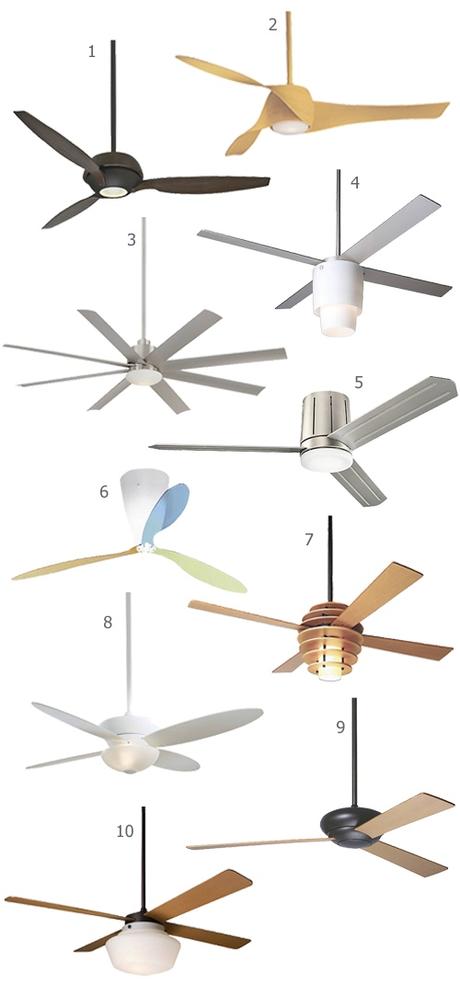 Get the Look: Top 10 Modern Ceiling Fans Top 10 Modern Ceiling Fans With Lights