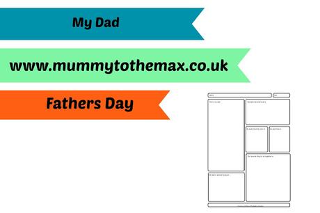 My Dad Worksheet & Free Printable - Paperblog