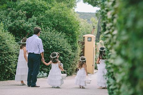 Romantic vineyard wedding flower-girls (1)