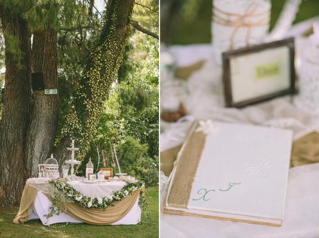 Romantic vineyard wedding wishing-table-decoration