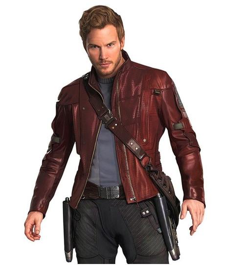 Star Lord/ Peter Quill Red Leather Jacket 