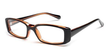 glasses with black frames