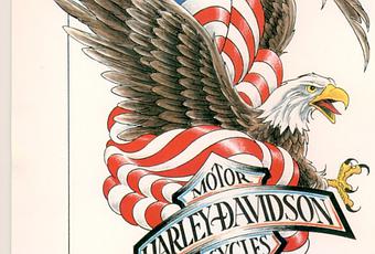 American Eagle Harley Davidson Tattoo with Blueprint - Paperblog