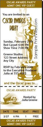 Best Oscar Viewing Party Invitations