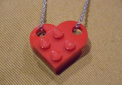 Minute Make - Valentine Lego necklace Minute Make - Valentine Lego necklace