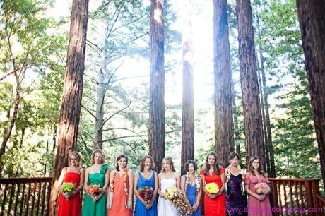 Creative and Relaxed Woodsy Buddhist Retreat Wedding