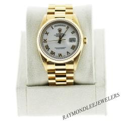 Pre-Owned Rolex Presidential 18038 18K Yellow Gold Gents Watch
