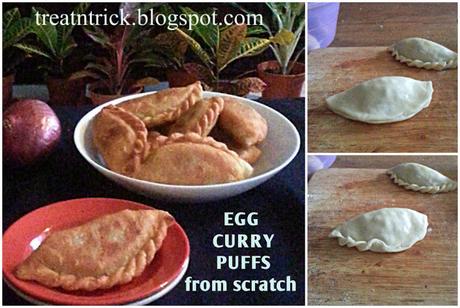 Egg Curry Puffs from scratch @ treatntrick.blogspot.com Egg Curry Puffs from scratch Recipe @ treatntrick.blogspot.com