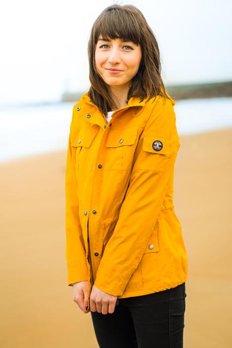 Hello Freckles Barbour Seafarer Yellow Waterproof Jacket Outerwear Fashion