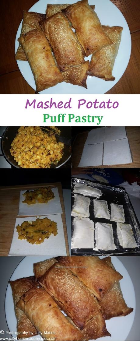 Potato Puff Pastry Recipe, How to make Mashed Potato Puff Pastry | Aloo Puff Recipe