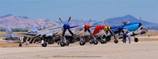 2016 Hollister Airshow,  P-51 Mustang, TBM Avenger,