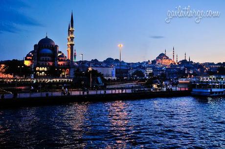 Thinking of Istanbul blue hour in Istanbul, Turkey