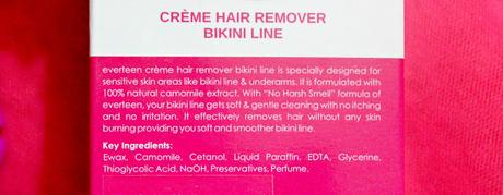 Everteen Creme Hair Remover Bikini Line Review 
