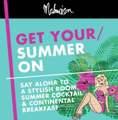 Malmaison summer cocktail bed and breakfast deal