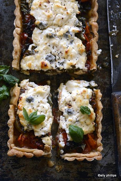 roasted tomato onion pie roasted tomato onion pie