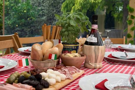 Italian Trattoria 60th Birthday by Elise from Lopre Events