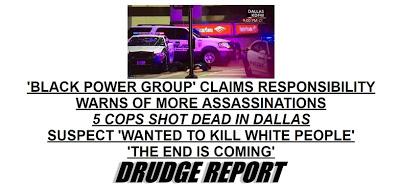 BLM Dallas False Flag - Shooters 'Appear To Have Been Militarily Trained' - Black Power Group Issues Threat 'More Will Be Assassinated In The Coming Days!'