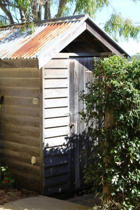 A cheeky little outhouse at Branell Homestead in Laidley.