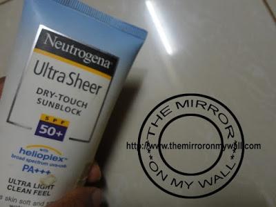 Neutrogena Ultra sheer Dry Touch Sunblock SPF 50+ 4.JPG